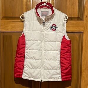 Women's Ohio State Red and White Vest